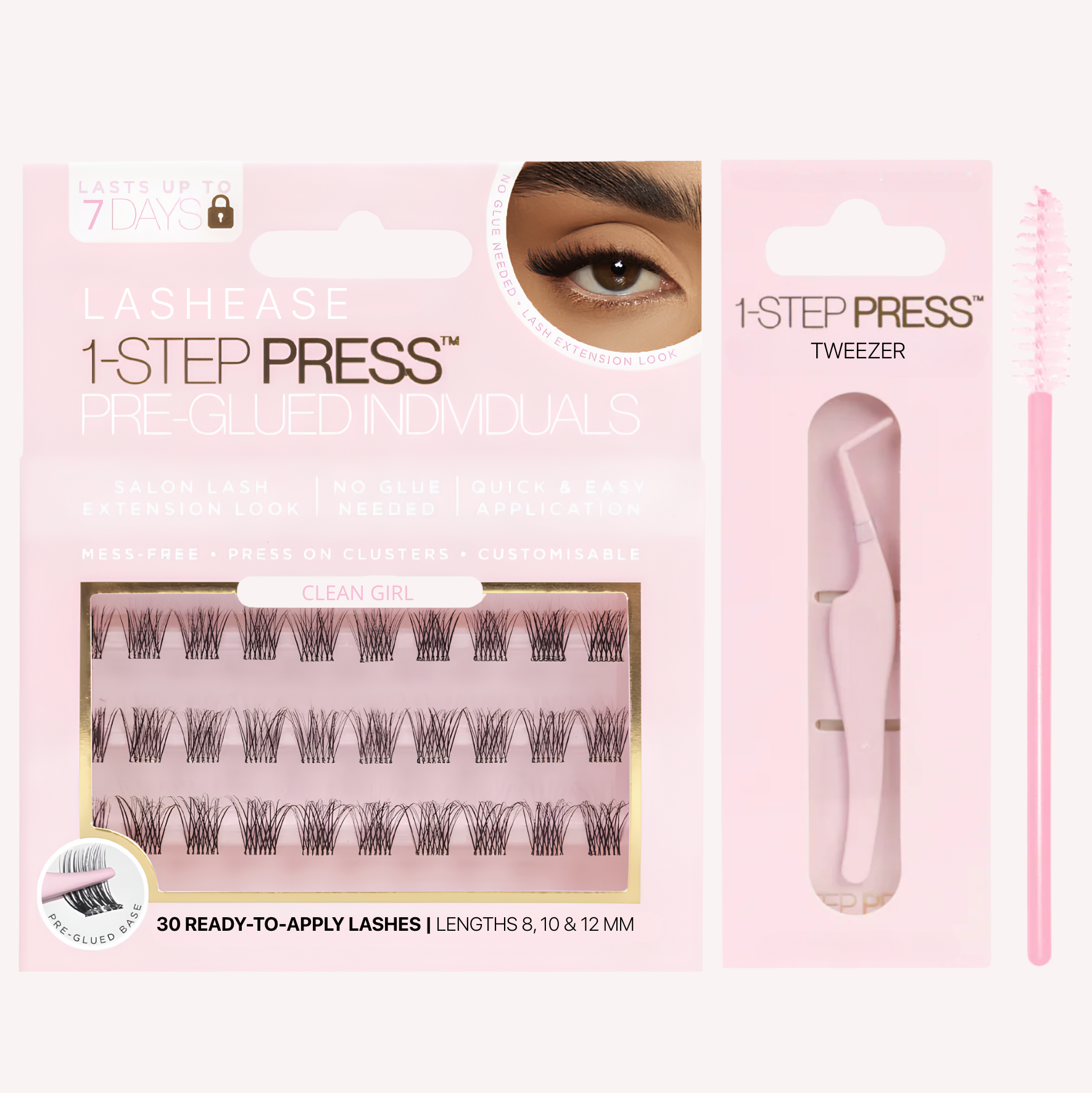 Pre-Glued Lashes l Press-On Lash
