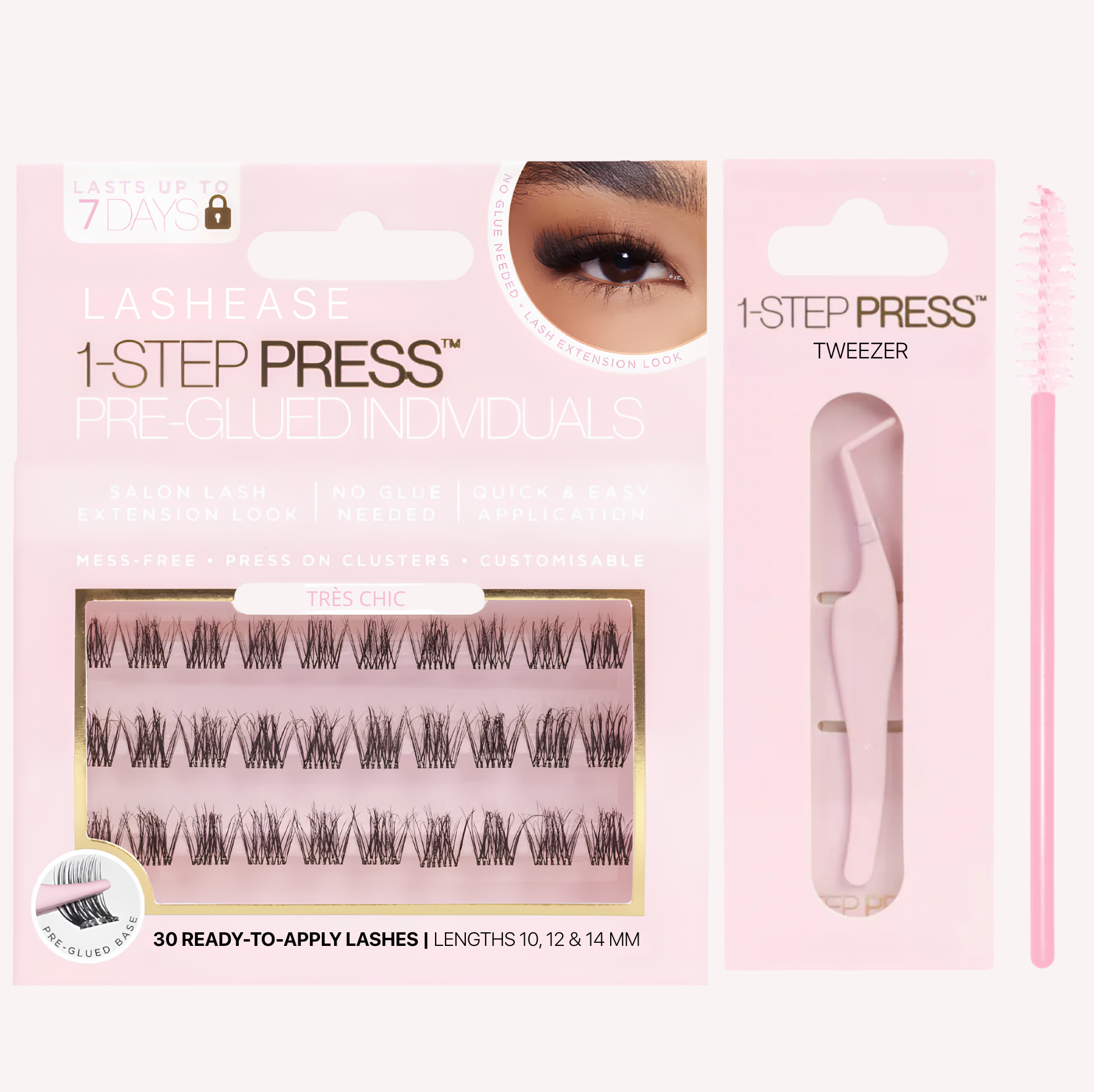 Pre-Glued Lashes l Press-On Lash
